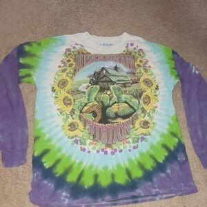 Liquid Blue Terrapin Station Tie-Dye Kids Long Sleeve